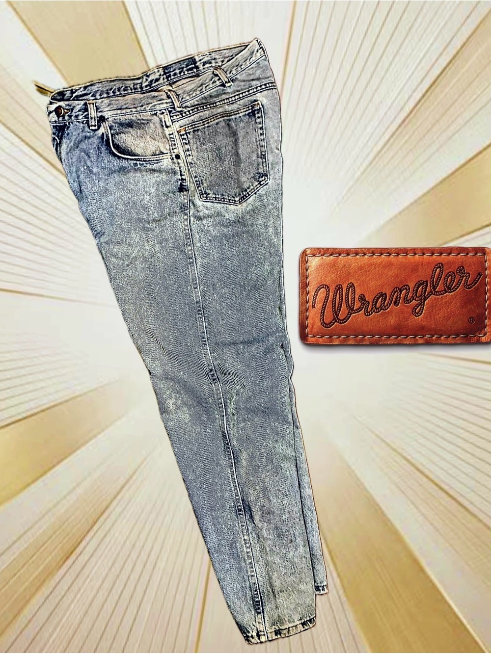 Wrangler Acid Wash Jeans - light blue